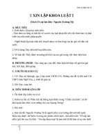 Giáo án Ngữ văn 11 tuần 7: Đọc thêm: Xin lập khoa luật (Trích Tế cấp bát điều)