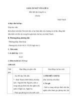 Giáo án Ngữ văn 11 tuần 31 bài: Một thời đại trong thi ca  Hoài Thanh