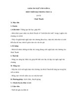 Giáo án Ngữ văn 11 tuần 31 bài: Một thời đại trong thi ca  Hoài Thanh