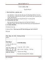 Giáo án Ngữ văn 11 tuần 2: Câu cá mùa thu (Thu điếu)