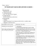 Giáo án Ngữ văn 11 tuần 3: Từ ngôn ngữ chung đến lời nói cá nhân (tiếp)
