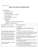 Giáo án Ngữ văn 11 tuần 2: Thao tác lập luận phân tích