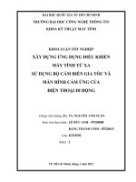 XÂY DỰNG ỨNG DỤNG ĐIỀU KHIỂN MÁY TÍNH TỪ XA SỬ DỤNG BỘ CẢM BIẾN GIA TỐC VÀ MÀN HÌNH CẢM ỨNG CỦA ĐIỆN THOẠI DI ĐỘNG