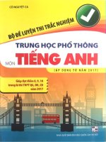 Bo de luyen thi trac nghiem thpt mon tieng anh