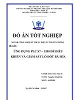 Ứng dụng PLC s7 1200 để điều khiển và giám sát lò nấu mía đường