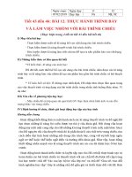 Tiết 43-46 Thực hành trình bày và làm việc nhóm voi BTC