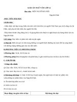 Giáo án Ngữ văn 12 tuần 25 bài: Một người Hà Nội