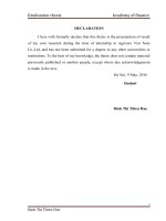 Working capital and some solutions to improve its management efficiency at agricare vietnam co ltd 