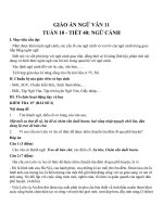 Giáo án Ngữ văn 11 tuần 10: Ngữ cảnh