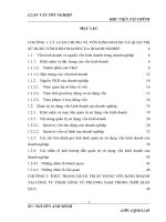 VKD và một số giải pháp chủ yếu nhằm tăng cường quản trị sử dụng VKD tại công ty TNHH lông vũ phương nam 