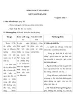 Giáo án Ngữ văn 12 tuần 25 bài: Một người Hà Nội