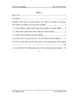 NHỮNG vấn đề lý LUẬN CHUNG về vốn lưu ĐỘNG và QUẢN TRỊ vốn lưu ĐỘNG của DOANH NGHIỆP 