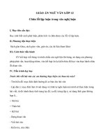 Giáo án Ngữ văn 12 tuần 16 bài: Chữa lỗi lập luận trong văn nghị luận