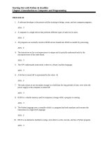 Test bank starting out with python  4e tony gaddis 