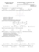 đề thi thử THPT QG 2019   toán   THPT mỹ thuận   vĩnh long   có lời giải