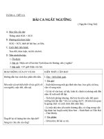 Giáo án Ngữ văn 11 tuần 4: Bài ca ngất ngưởng