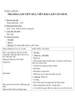 Giáo án Ngữ văn 11 tuần 5: Viết bài làm văn số 2: Nghị luận văn học (làm ở nhà)