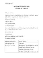 Giáo án Ngữ văn 11 tuần 32: Luyện tập vận dụng kết hợp các thao tác lập luận