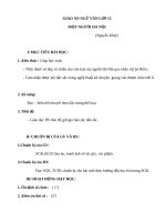 Giáo án Ngữ văn 12 tuần 25 bài: Một người Hà Nội