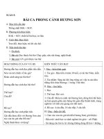 Giáo án Ngữ văn 11 tuần 5: Đọc thêm: Bài ca phong cảnh Hương Sơn (Hương Sơn phong cảnh ca)