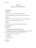 Giáo án Ngữ văn 11 tuần 4: Luyện tập thao tác lập luận phân tích