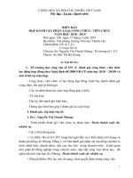 BIÊN BẢN HỌP TỔ