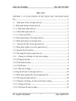 LÝ LUẬN CHUNG về kế TOÁN THU, CHI NGÂN SÁCH xã 