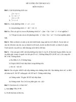 ĐỀ CƯƠNG ôn tập học kì 2 toán 9