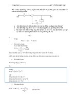 Một số bài tập kèm lời giải môn Xử Lý tín hiệu số