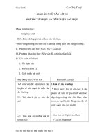 Giáo án Ngữ văn 12 tuần 33: Giá trị văn học và tiếp nhận văn học