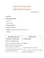 Giáo án Ngữ văn 12 tuần 24 bài: Chiếc thuyền ngoài xa  Nguyễn Minh Châu