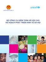 Bộ Công cụ Kiểm toán Xã hội cho Kế hoạch Phát triển Kinh tế Xã hội