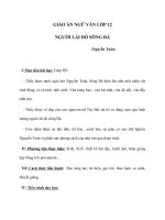 Giáo án Ngữ văn 12 tuần 16 bài: Người lái đò sông Đà  Nguyễn Tuân