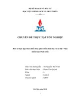 Báo cáo thực tập tốt nghiệp tại ban chiến lược phát triển nguồn nhân lực viện chiến lược