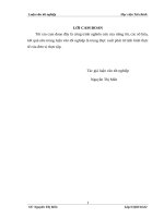 Hoàn thiện công tác định giá đất bồi thường giải phóng mặt bằng tại công ty TNHH thẩm định giá  tư vấn tài chính việt nam 