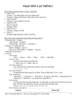 Bài Tập Môn Lập Trình C Căn Bản đến Nâng Cao