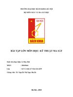 Bài tập lớn kỹ thuật ma sát Đại học Bách Khoa Hà Nội