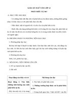 Giáo án Ngữ văn 12 tuần 30 bài: Phát biểu tự do