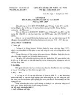 Ke hoach boi duong thuong xuyen To chuyen mon tổ khối