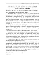 Phân tích tài chính doanh nghiệp công ty CP cơ điện và xây dựng việt nam 