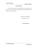 Giải pháp tăng cường quản trị vốn lưu động tại công ty cổ phần bảo hưng 