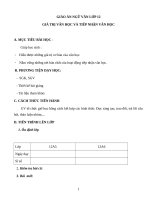 Giáo án Ngữ văn 12 tuần 33: Giá trị văn học và tiếp nhận văn học