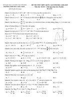 ĐỀ THI THỬ THPTQG năm 2019 có đáp án
