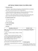 Giáo án Ngữ văn 12 tuần 2: Giữ gìn trong sáng của Tiếng Việt