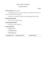 Giáo án Ngữ văn 12 tuần 14 bài đọc thêm: Bác ơi  Tố Hữu