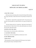 Giáo án Ngữ văn 12 tuần 23 bài: Những đứa con trong gia đình  Nguyễn Thi