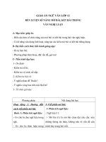 Giáo án Ngữ văn 12 tuần 26 bài: Rèn luyện cách mở bài, kết bài trong bài văn nghị luận