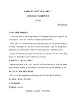 Giáo án Ngữ văn 12 tuần 28 bài: Ông già và biển cả  Hê Minh Uê