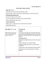 Giáo án Ngữ văn 12 tuần 9: Phát biểu theo chủ đề