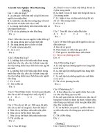 120 cau hi trc nghim marketing can bản